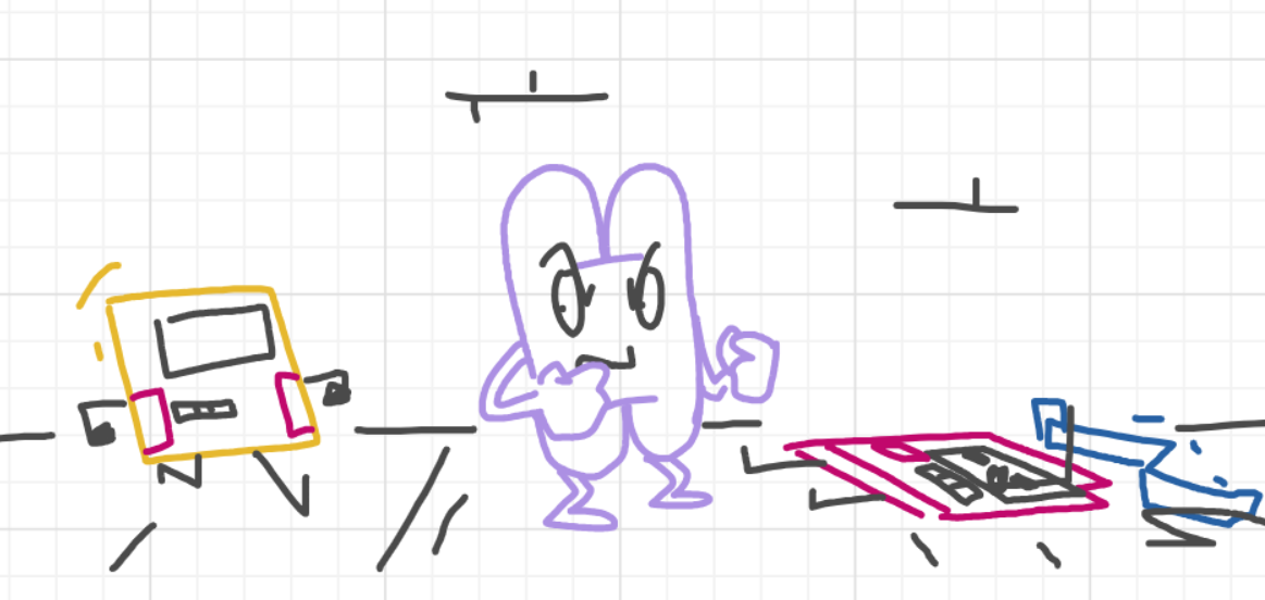 A panel from I've Been Everywhere, Man, episode nine of the Board Boards object show by Furretwalk/WalkingFurret.